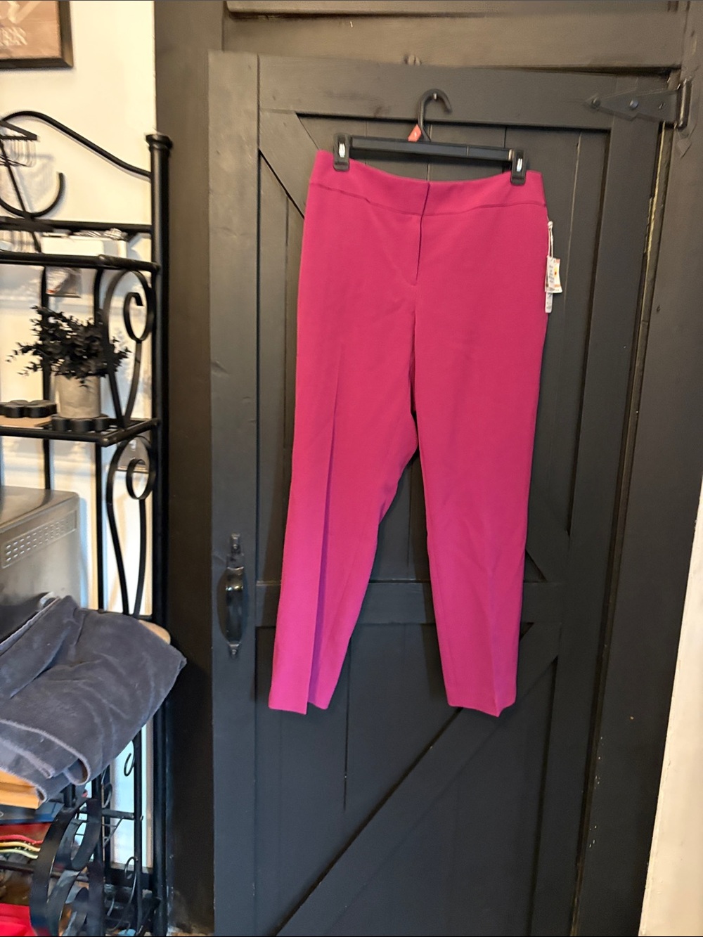 Kasper Bright Magenta Ankle Pants